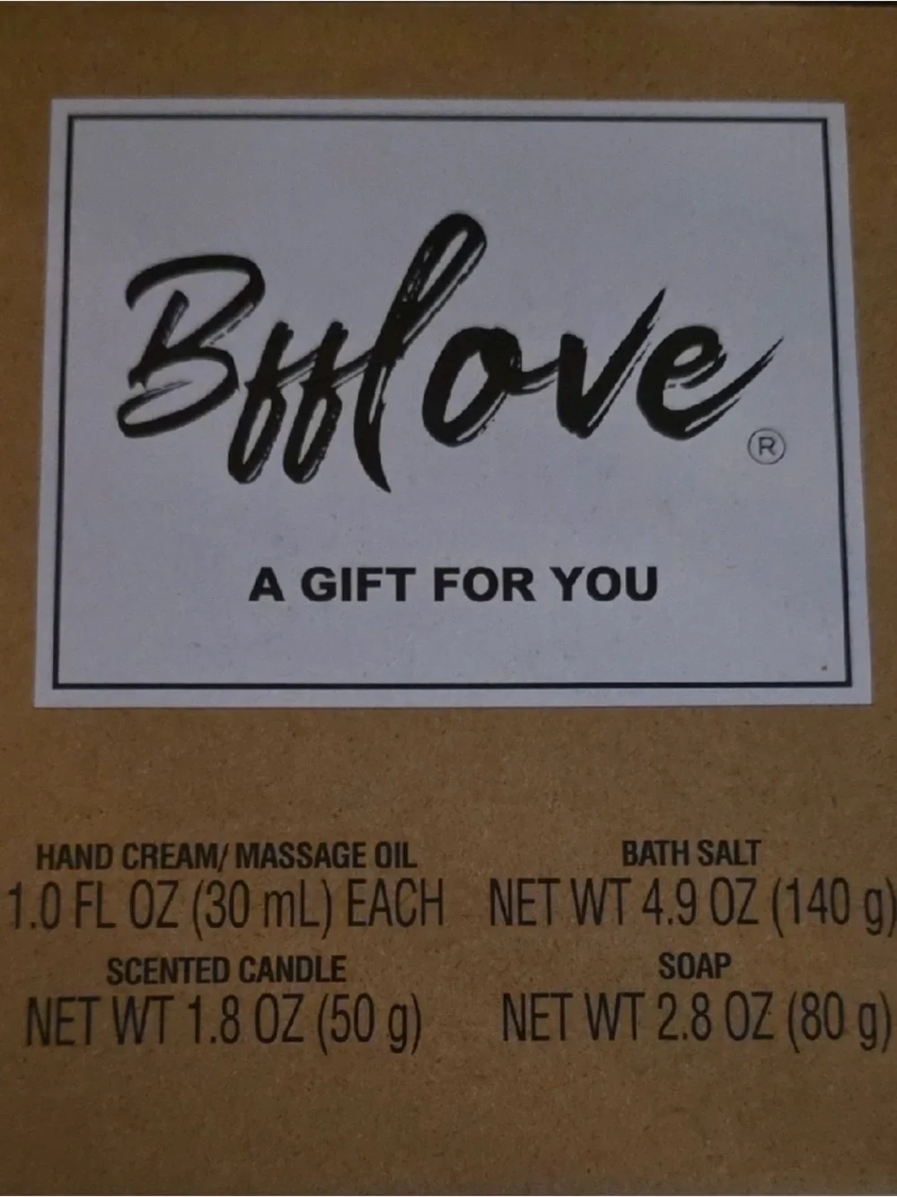 BFF Love  Gift Box Cherry Blossom Bath Spa, 5-Piece Set Lotion Candle Bath Salt